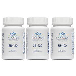 Panaxea SB-120 120 Tablets Capsules Actions Dietary Supplement 3 PACK