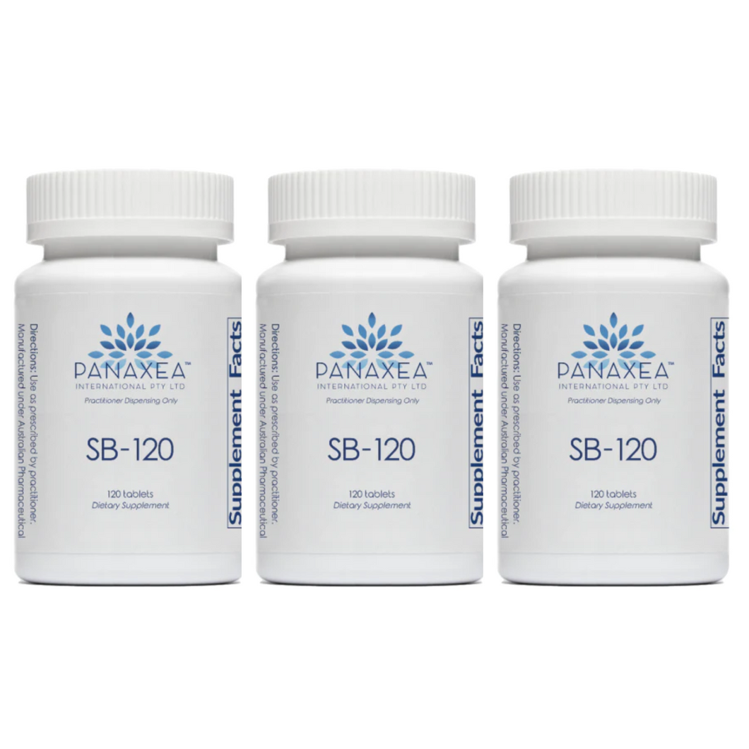 Panaxea SB-120 120 Tablets Capsules Actions Dietary Supplement 3 PACK