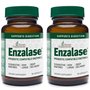 Master Supplements U.S Enzymes ENZALASE 93 Capsules 3 PACK