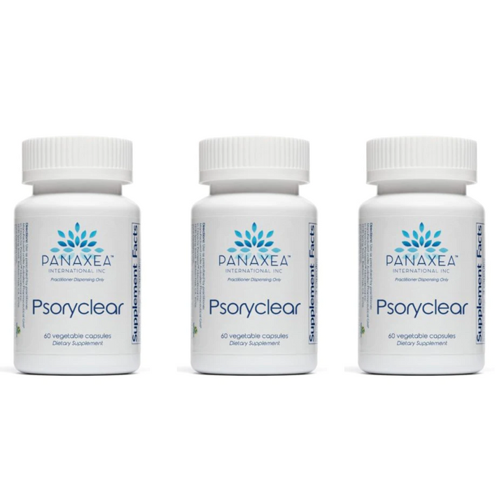 Panaxea PSORYCLEAR 60 Vegetable Capsules Dietary Supplement 3 PACK