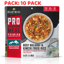 Load image into Gallery viewer, ReadyWise Outdoor Pro Meal Beef Bulgogi and Kimchi Fried Rice 10 PACK
