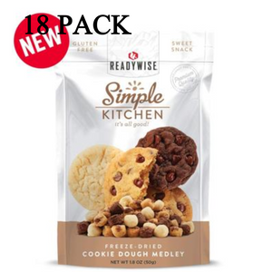 ReadyWise Simple Kitchen Cookie Dough Medley 1.8 Oz 18 PACK