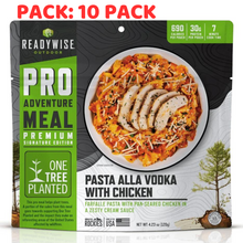 Load image into Gallery viewer, ReadyWise Outdoor Pro Meal Farfalle Alla Vodka Chicken Freeze Dried Food 10 PACK
