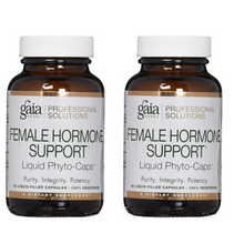 Load image into Gallery viewer, Gaia Herbs Female Hormone Support Menopause 60 Vegan Liquid Phyto-Caps 2 PACK
