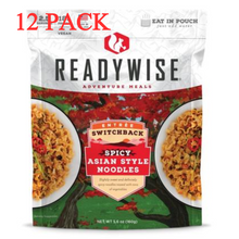 Load image into Gallery viewer, ReadyWise Switchback Spicy Asian Style Noodles 2.5 Servings 5.6 Oz 12 PACK
