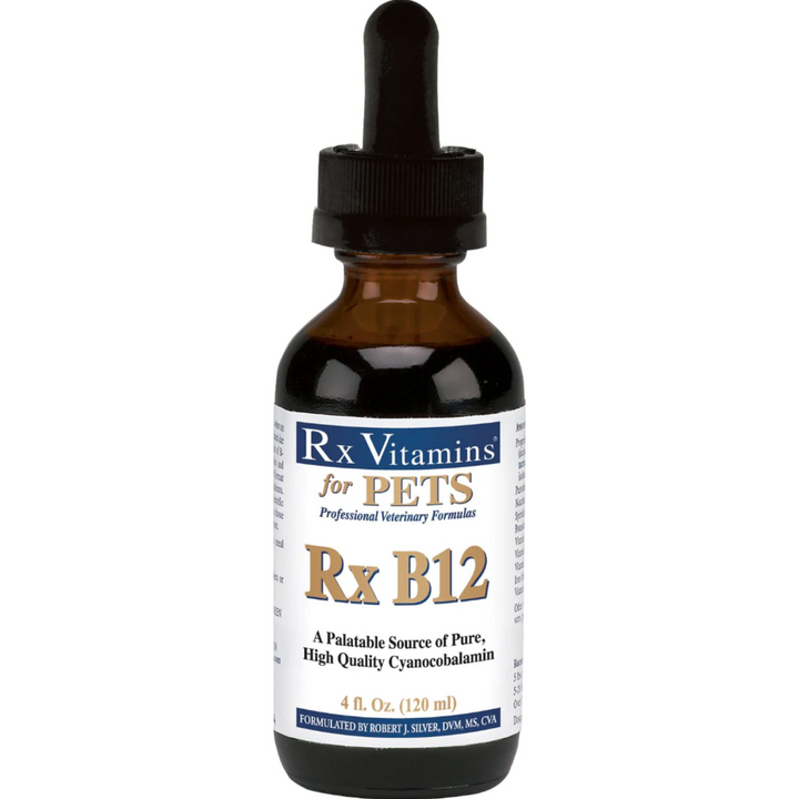 Rx Vitamins For Pets Rx B12 Liquid 4 Oz Digestive Supplement for Dogs and Cats