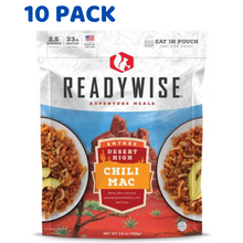 Load image into Gallery viewer, ReadyWise 2.5 Servings Desert High Chili Mac with Beef 5.8 Oz 10 PACK
