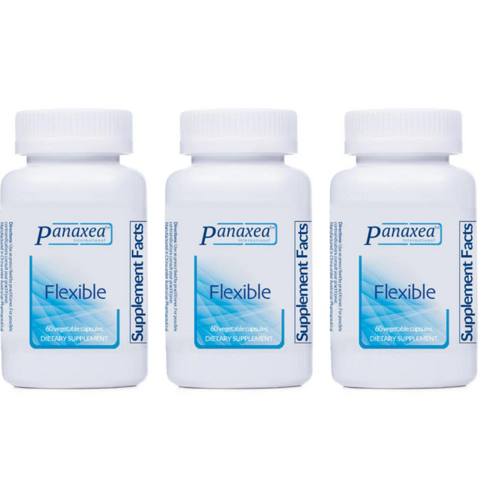 Panaxea Flexible 60 cápsulas vegetales de 500 mg (paquete de 3)