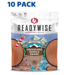 ReadyWise 6 CT Case Chocolate Royale Shake 2.5 Servings 11.29 oz 10 PACK