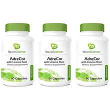 Load image into Gallery viewer, NeuroScience AdreCor with Licorice Root Dietary Supplement 90 Capsules 3 PACK
