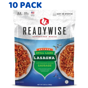 ReadyWise 2.5 Serving Still Lake Lasagna with Sausage 5.93 Oz 10 PACK