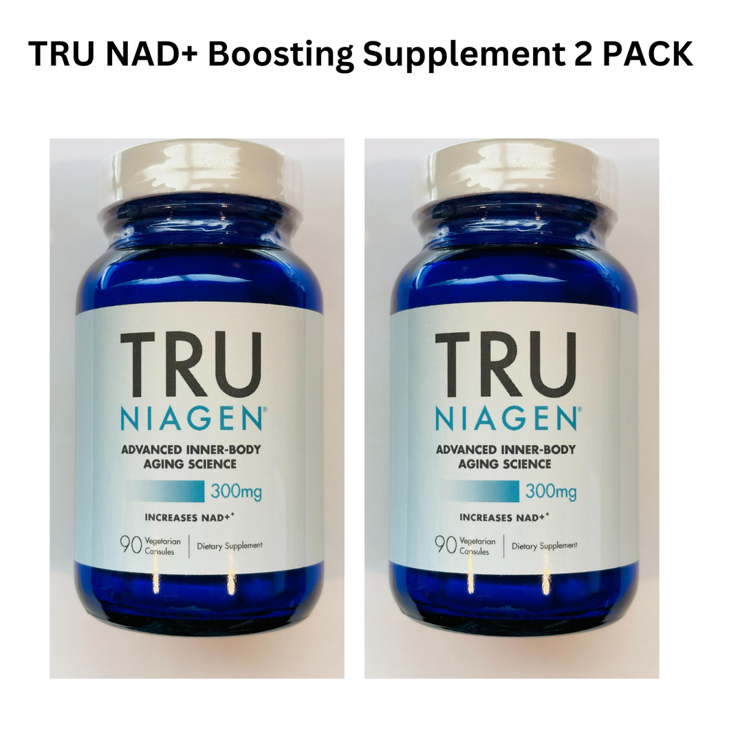 Tru Niagen  Boosting Supplement Cellular Energy 300mg  90 Vegetarian Caps 2 PACK