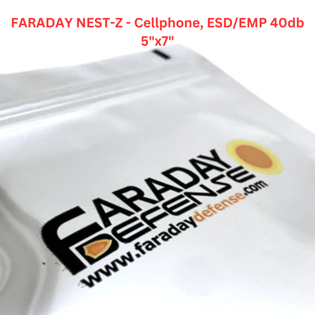FARADAY NEST-Z - Teléfono móvil ESD/EMP 40db 5"x7"