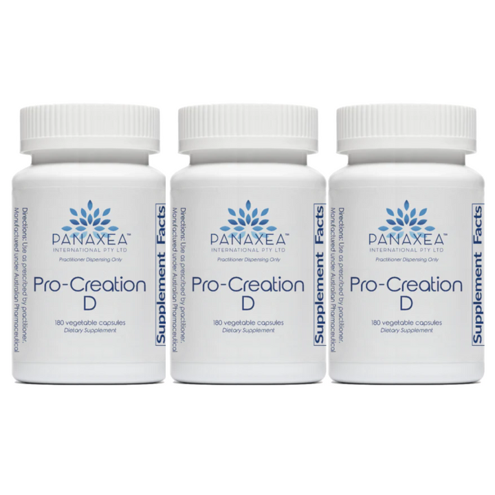 Panaxea PRO CREATION D 180 cápsulas de 500 mg (paquete de 3)