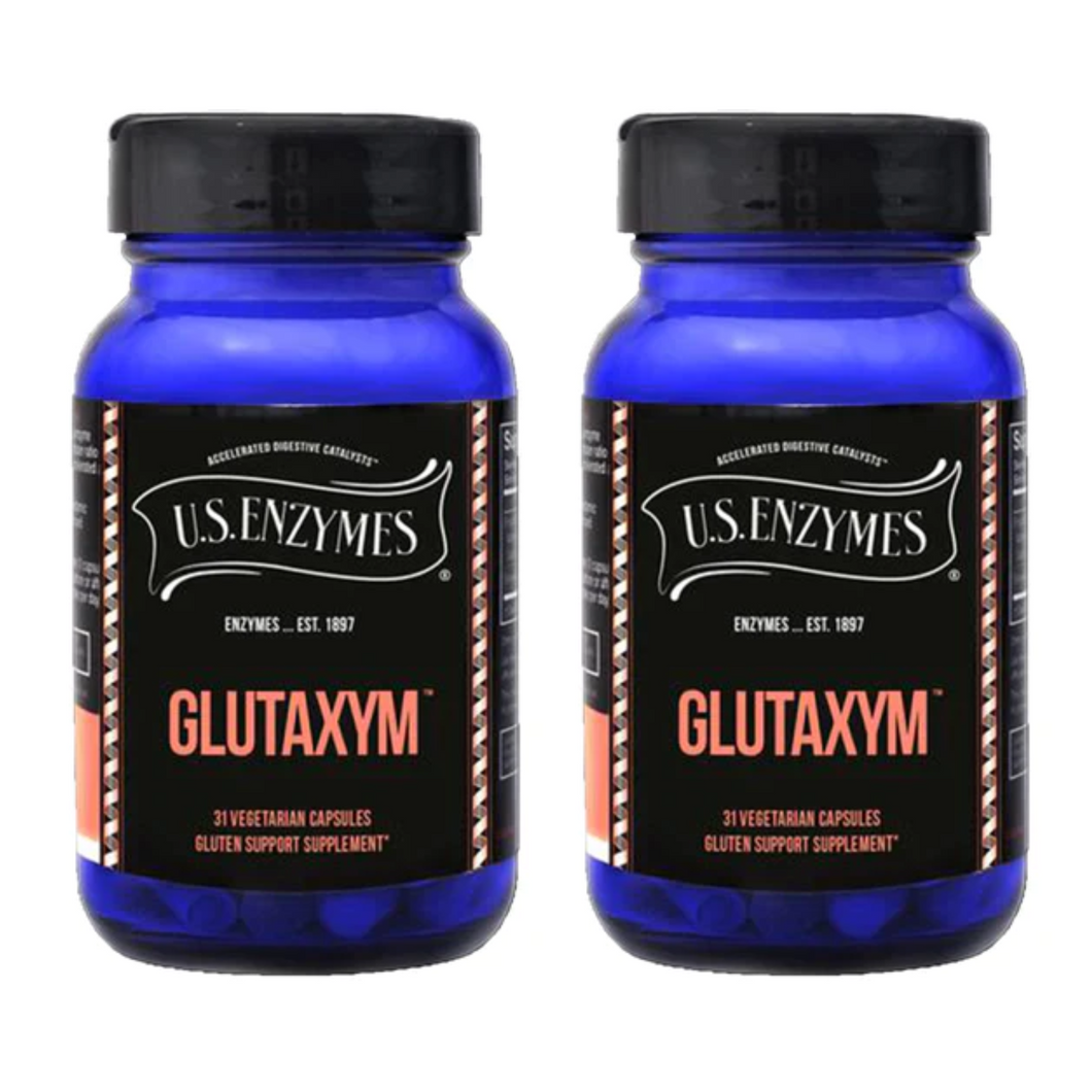 Master Supplements U.S Enzymes GLUTAXYM 31 Vegetarian Capsules 2 PACK