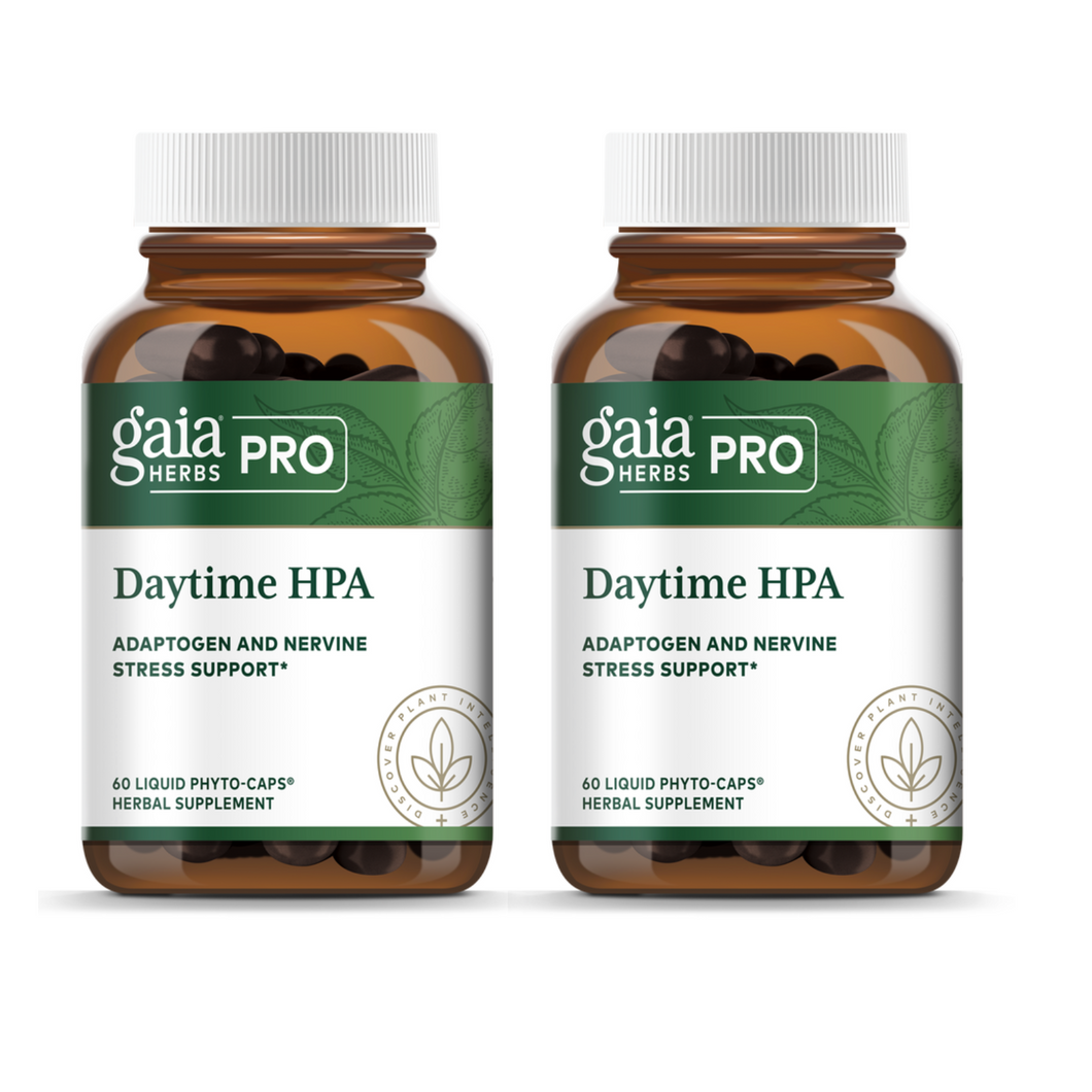 Gaia Herbs Daytime HPA AXIS Maintenance 60 Vegan Liquid Phyto-Capsules 2 PACK