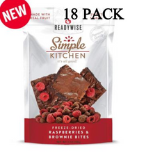 Load image into Gallery viewer, ReadyWise Simple Kitchen Raspberries &amp; Brownie Bites 2 Oz 18 PACK
