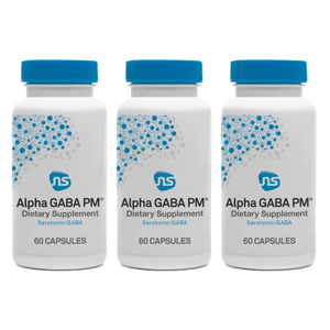 NeuroScience ALPHA GABA PM Dietary Supplement 60 Capsules 3 PACK