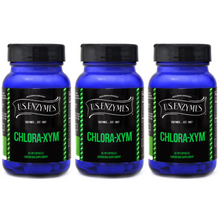 Load image into Gallery viewer, Master Supplements U.S Enzymes CHLORA-XYM 60 Capsules 3 PACK
