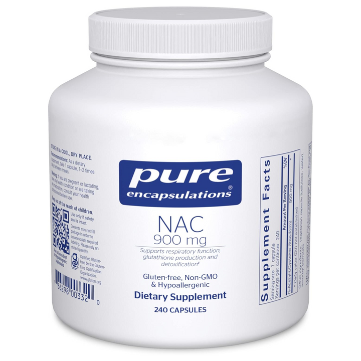Pure Encapsulations NAC 900 mg Amino Acid For Lung Immune Support 240 Capsules