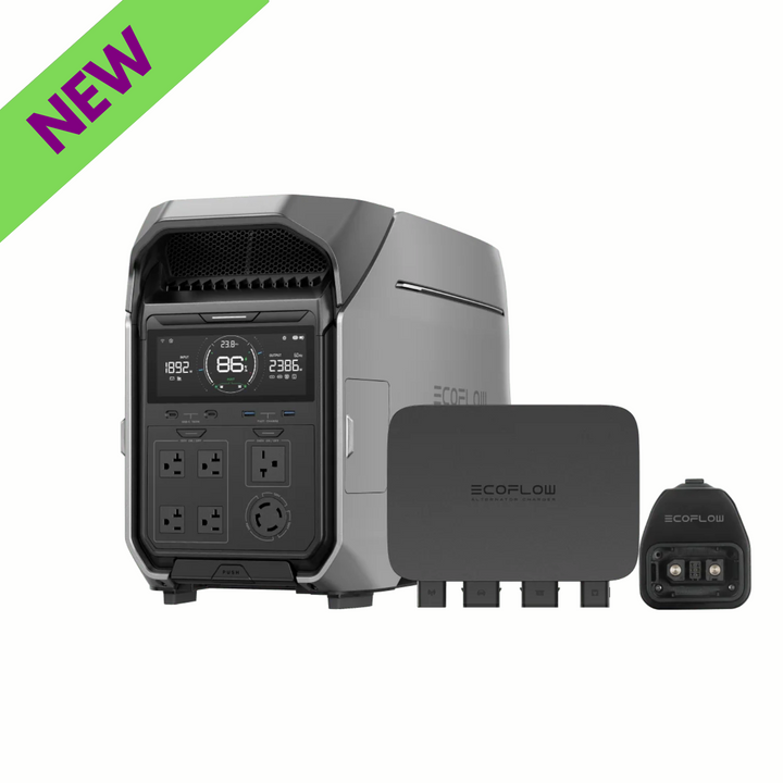 Cargador alternador EcoFlow de 800 W, 3 en 1, CC-CC rápido para centrales eléctricas portátiles