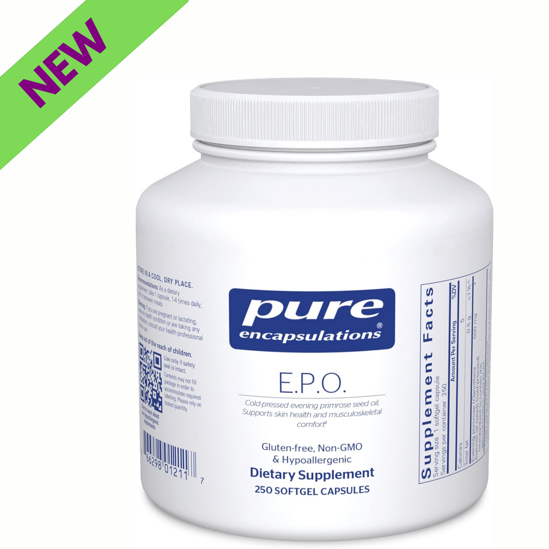 Pure Encapsulations E.P.O. Evening Primrose Oil Supports Skin Health 250 Caps