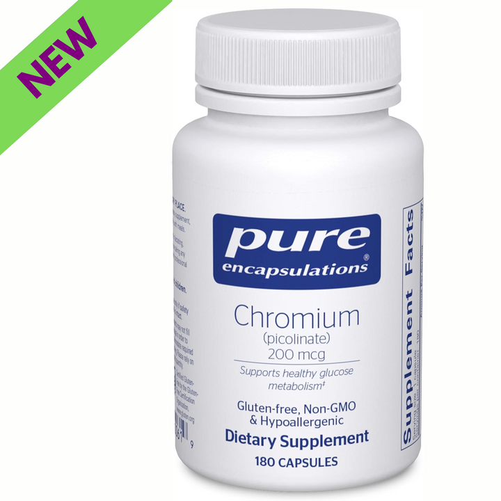 Pure Encapsulations Chromium Picolinate 200 mcg Supports Metabolism 180 Capsules