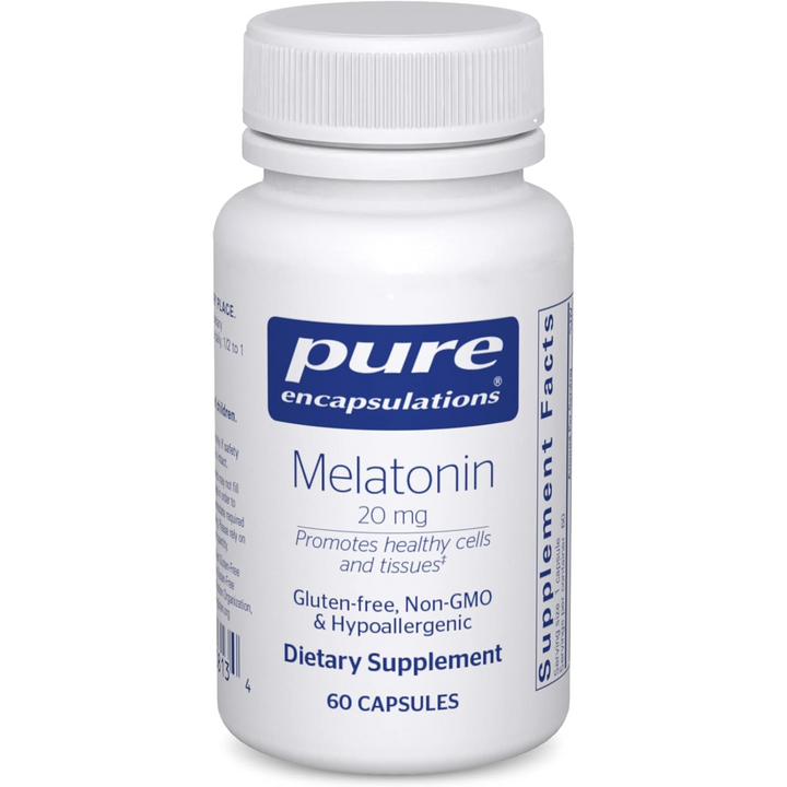 Pure Encapsulations Melatonin 20 mg Supports Immune System 60 Capsules