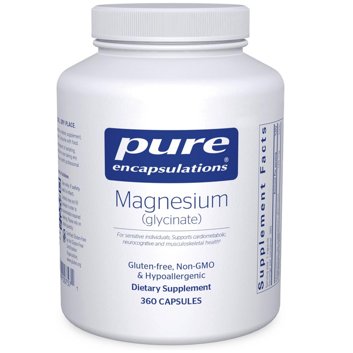 Pure Magnesium Glycinate Stress Sleep Heart Muscle Support Supplement 360 Caps