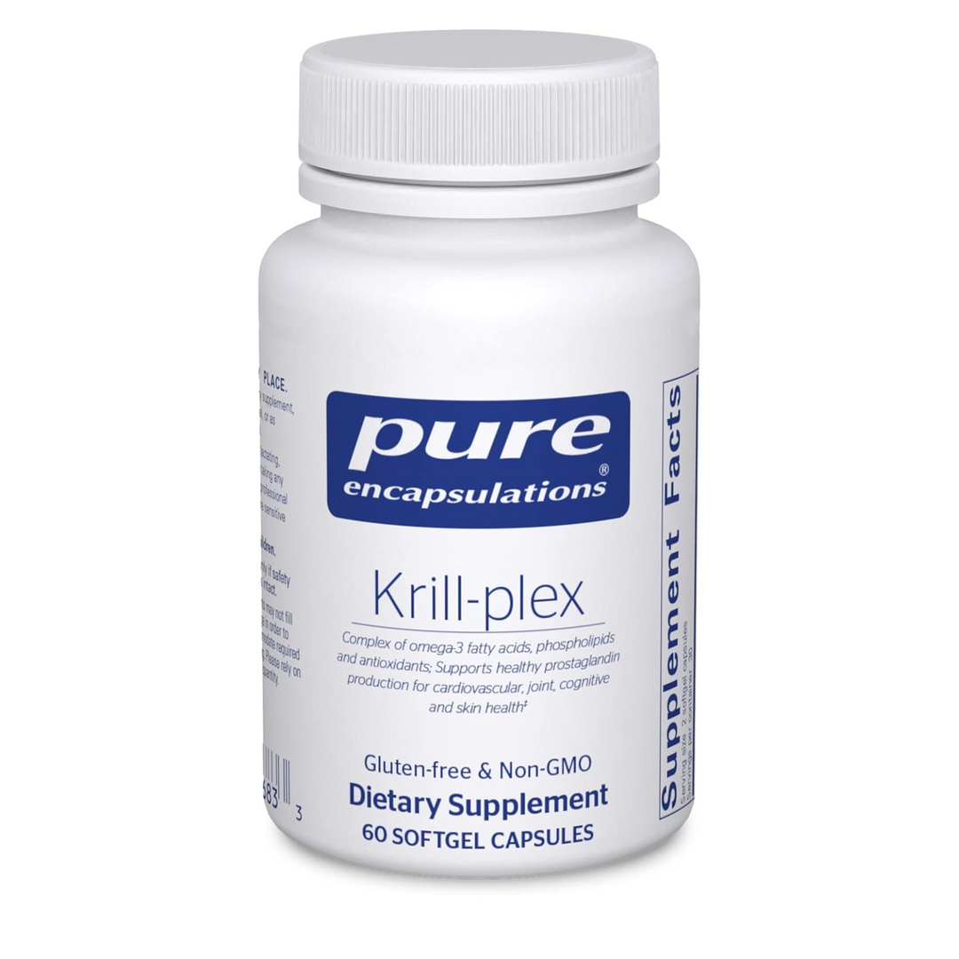 Pure Encapsulations Krill Plex Supports Heart Skin Joint Brain Health 60 Softgel