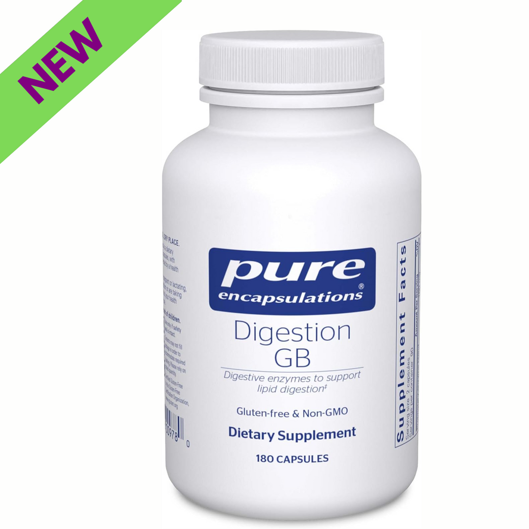 Pure Encapsulations Digestion GB Supplement Supports Gut Health 180 Capsules