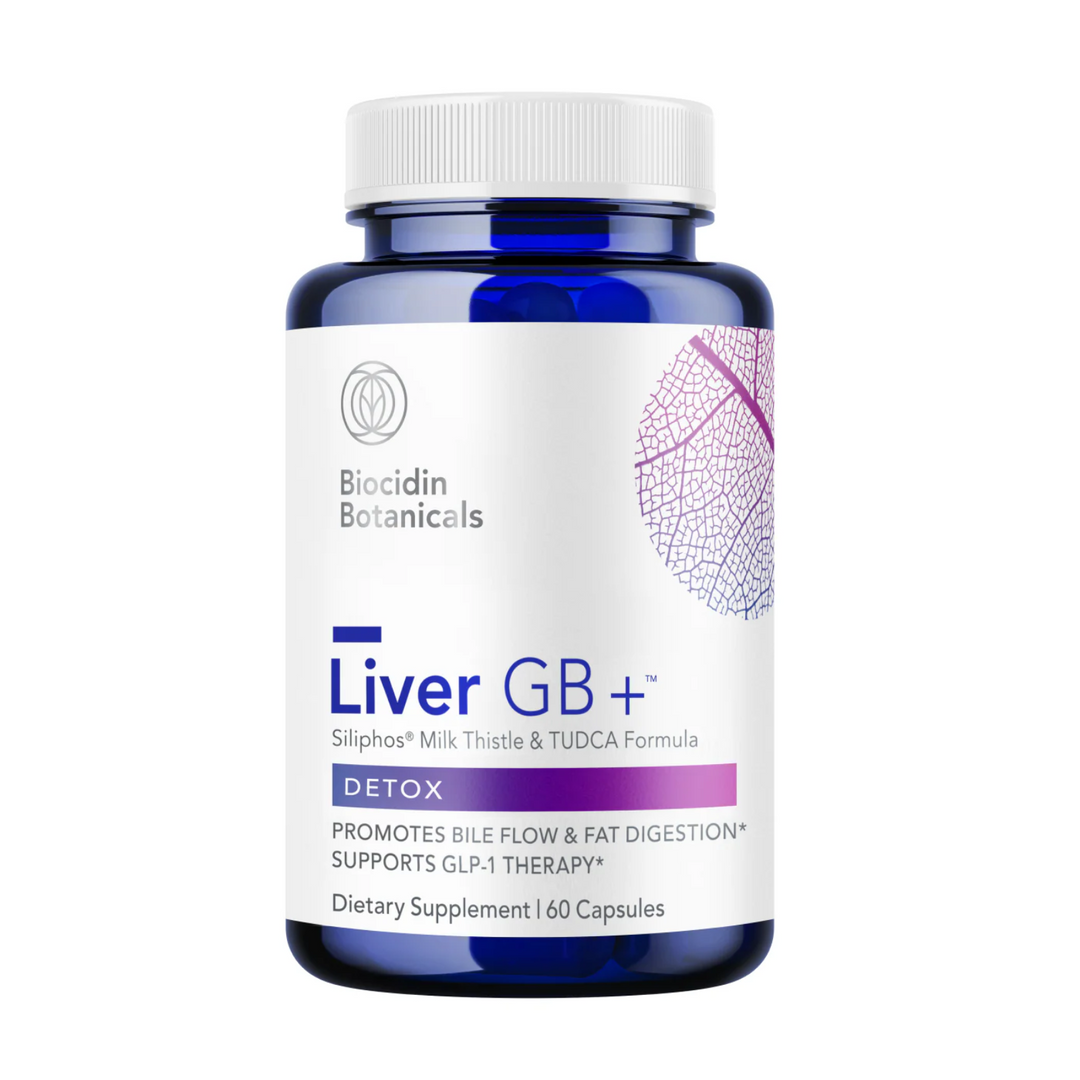 Biocidin Botanical Formulas Liver GB+ Supplement 60 Caps Supports Liver Function