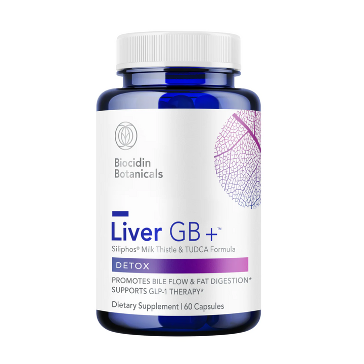 Biocidin Botanical Formulas Liver GB+ Supplement 60 Caps Supports Liver Function