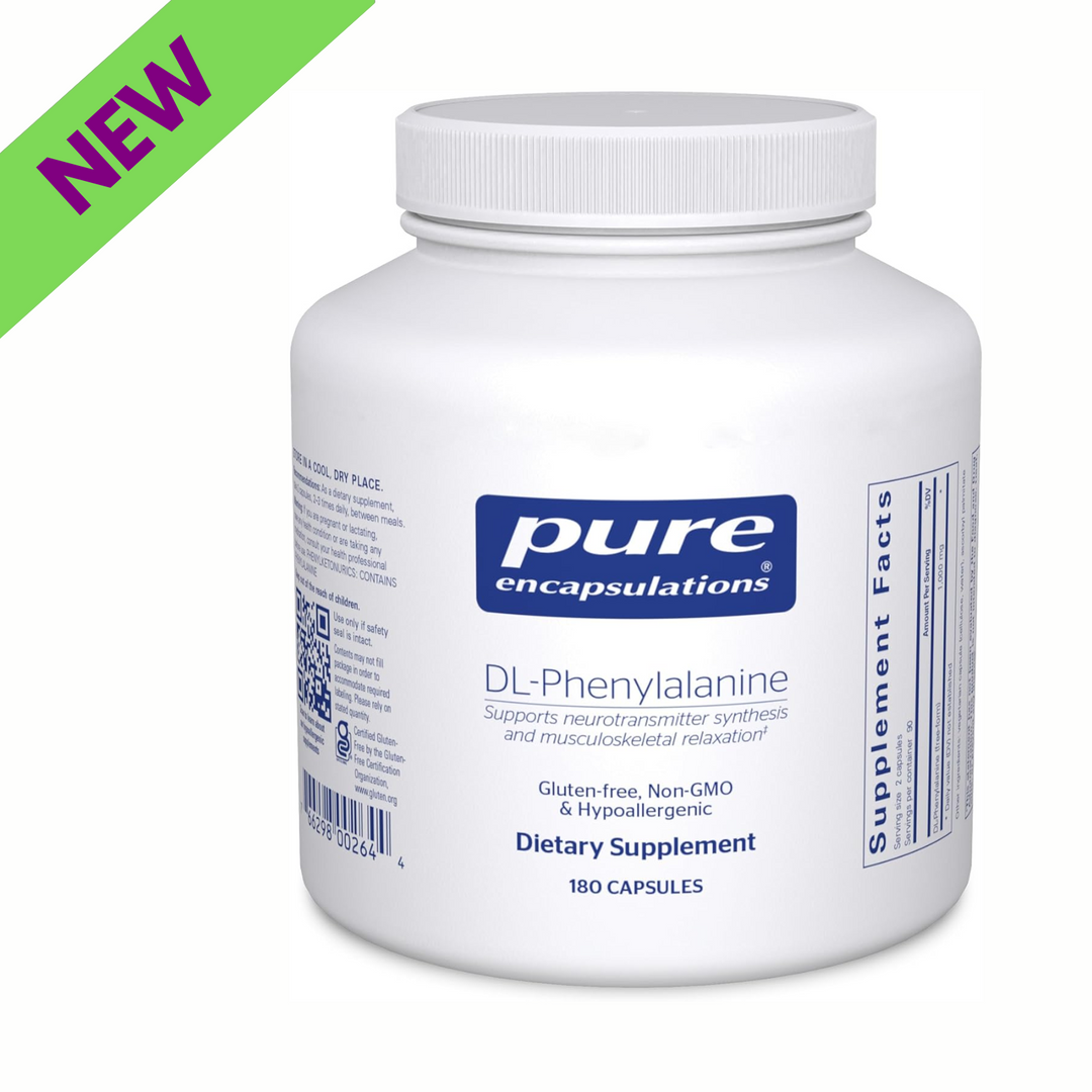 Pure Encapsulations DL Phenylalanine Supports Focus and Mood 180 Capsules