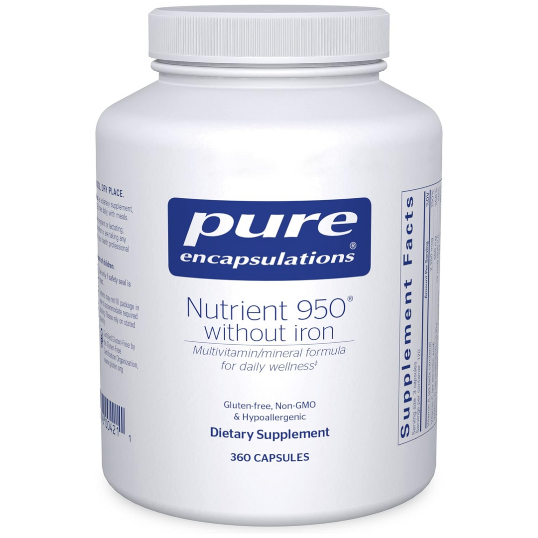 Pure Nutrient 950 Without Iron Supports Energy and Nutrient Balance 360 Capsules