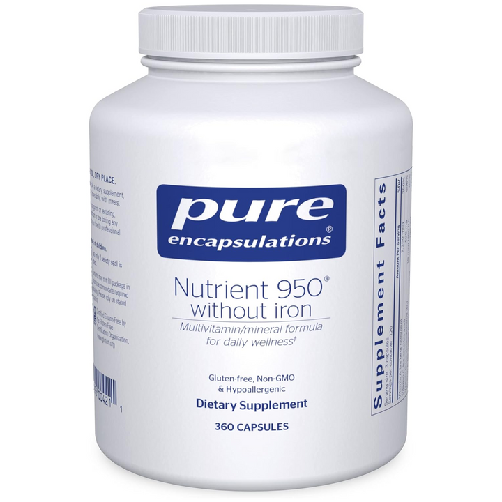 Pure Nutrient 950 Without Iron Supports Energy and Nutrient Balance 360 Capsules