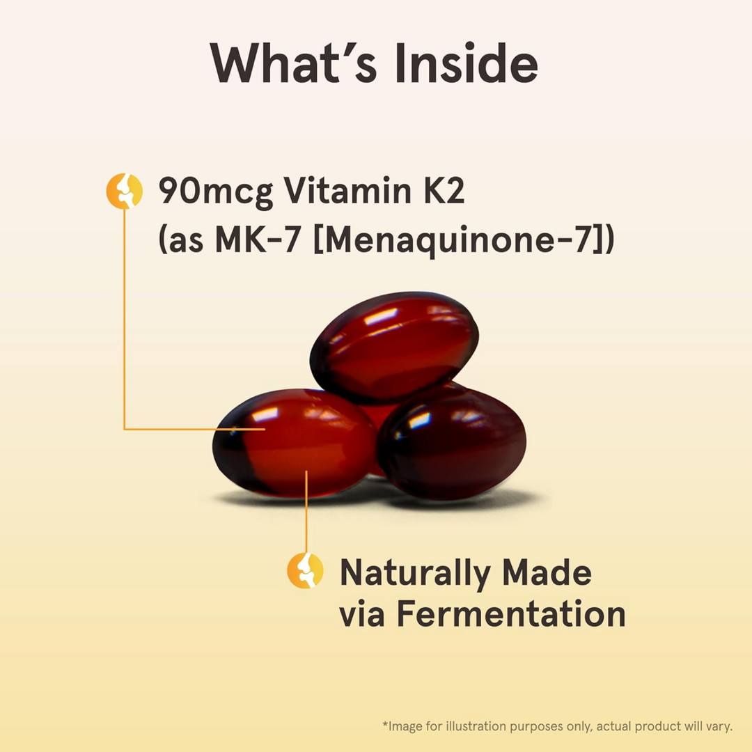 QTY 3 Jarrow Formulas MK-7 90 mcg Vitamin K2 Supplement For Bone Heart Health
