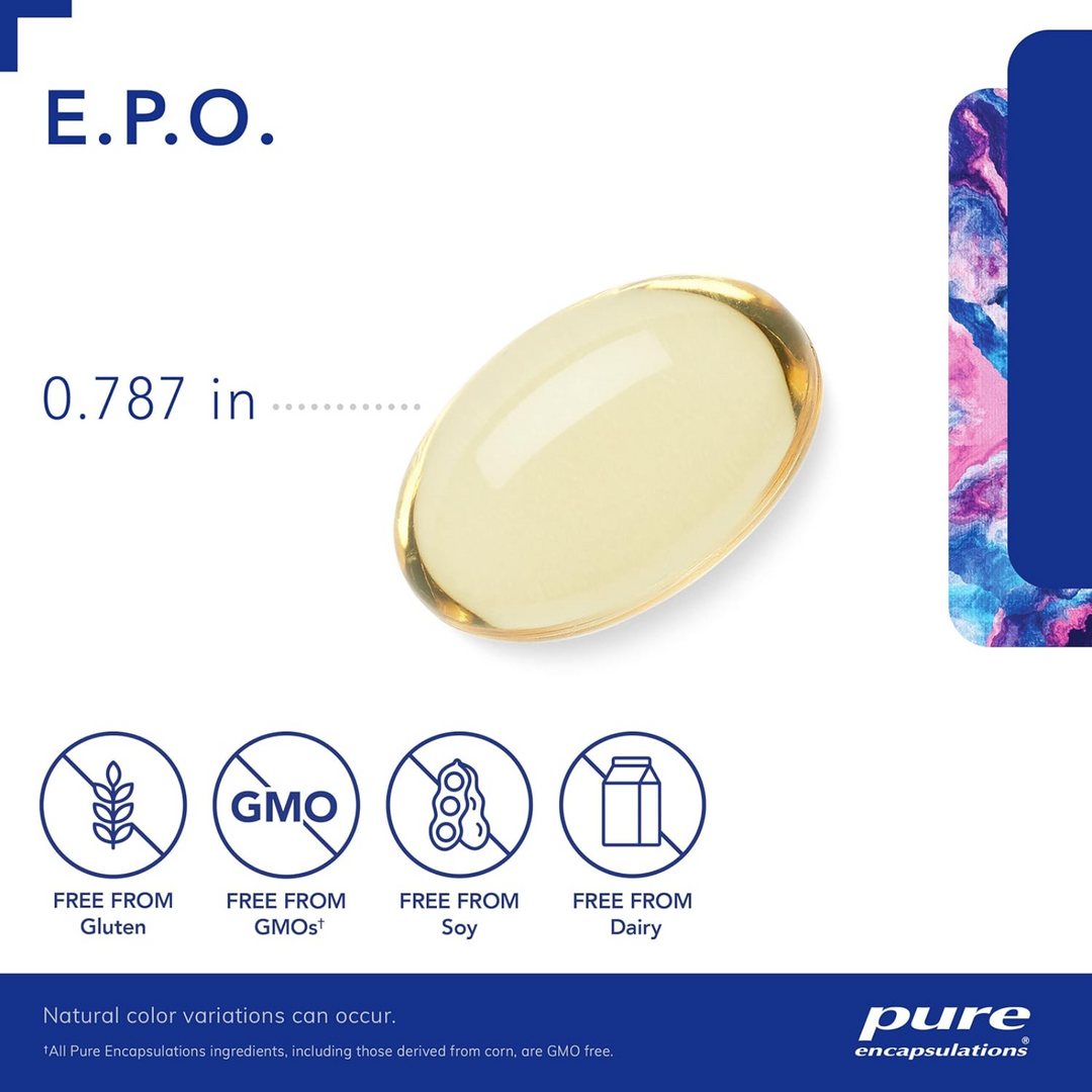 Pure Encapsulations E.P.O. Evening Primrose Oil Supports Skin Health 100 Caps