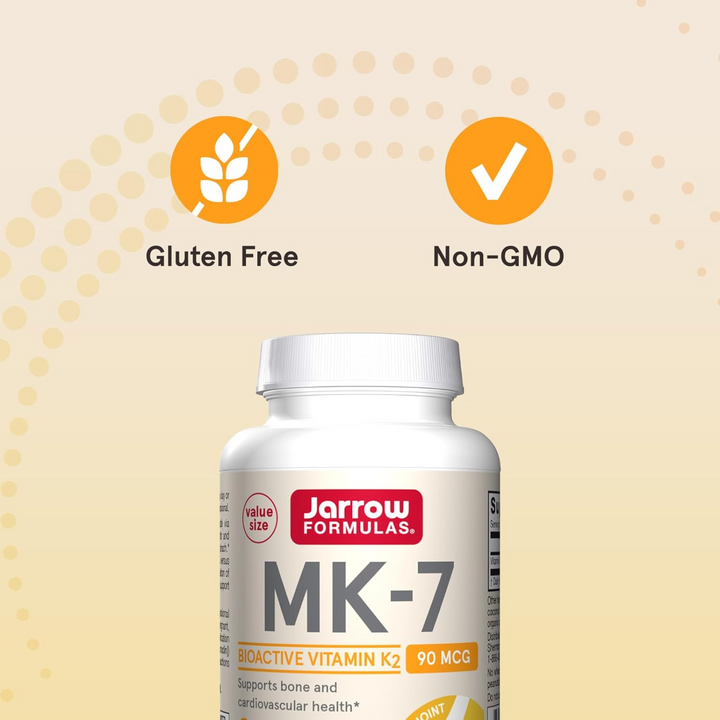 QTY 3 Jarrow Formulas MK-7 90 mcg Vitamin K2 Supplement For Bone Heart Health