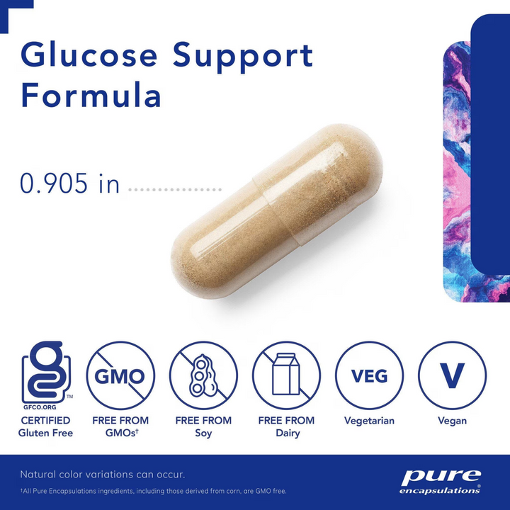 Pure Encapsulations Glucose Support Formula Supplement 120 Capsules