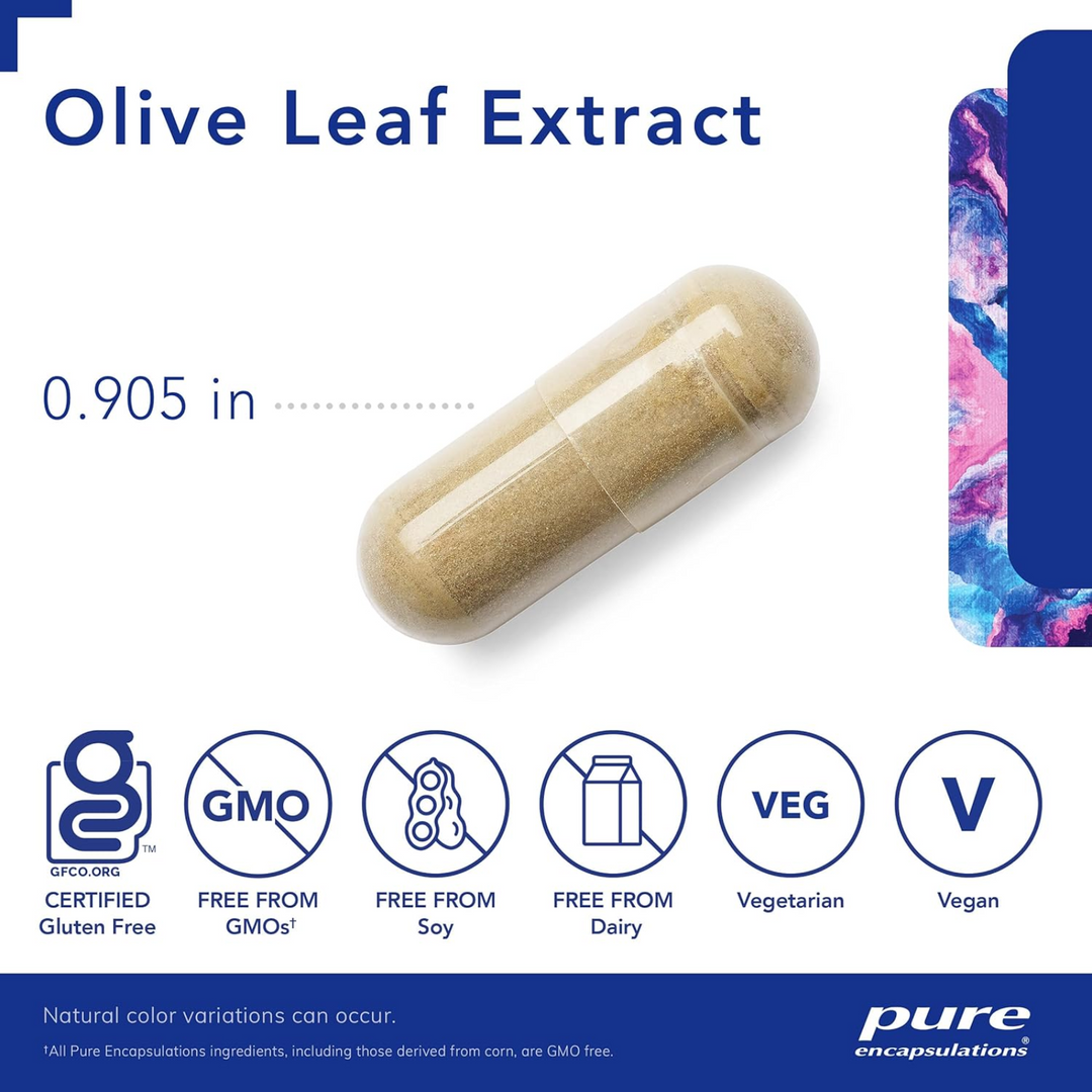 Pure Encapsulations Olive Leaf Extract Supports Immune Health 60 Capsules