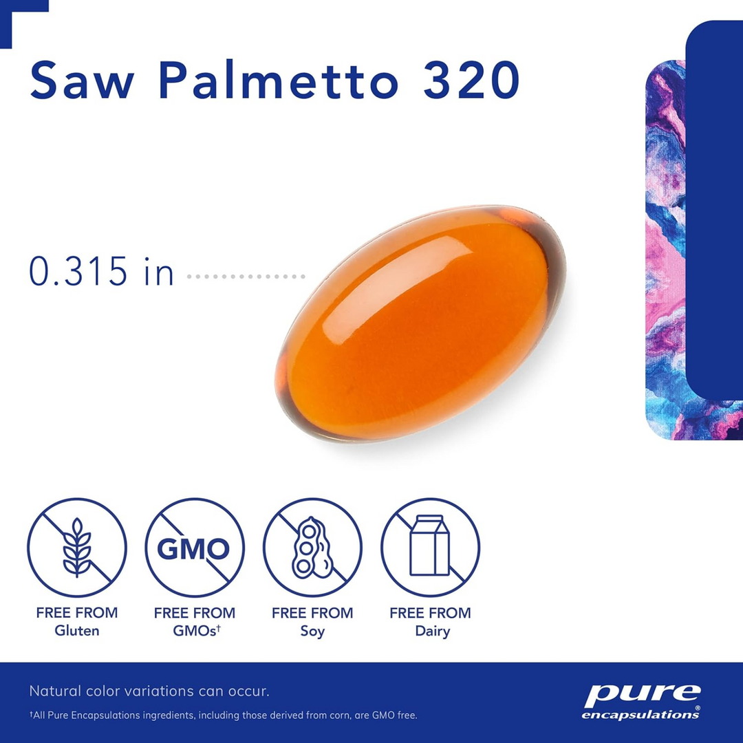 Pure Encapsulations Saw Palmetto 320mg For Metabolism Urinary Support 240 Caps