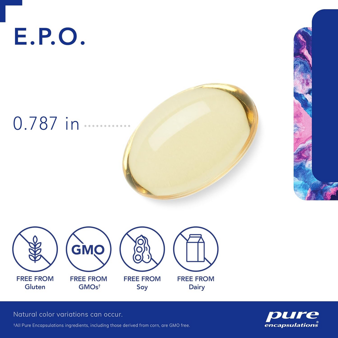 Pure Encapsulations E.P.O. Evening Primrose Oil Supports Skin Health 250 Caps