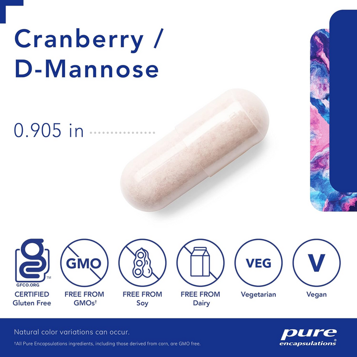 Pure Encapsulations Cranberry D Mannose Supports Urinary Health 90 Capsules