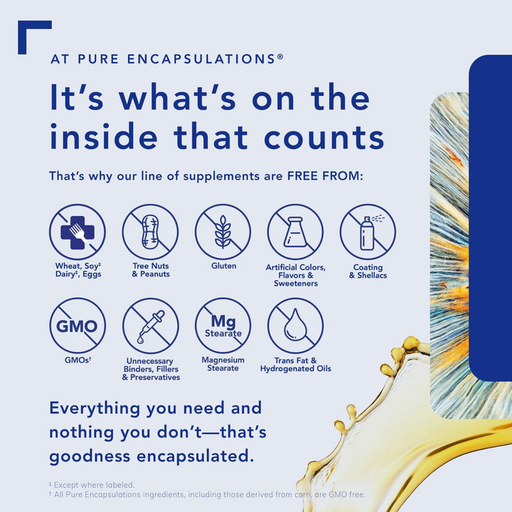 Pure Encapsulations Glucose Support Formula Supplement 120 Capsules