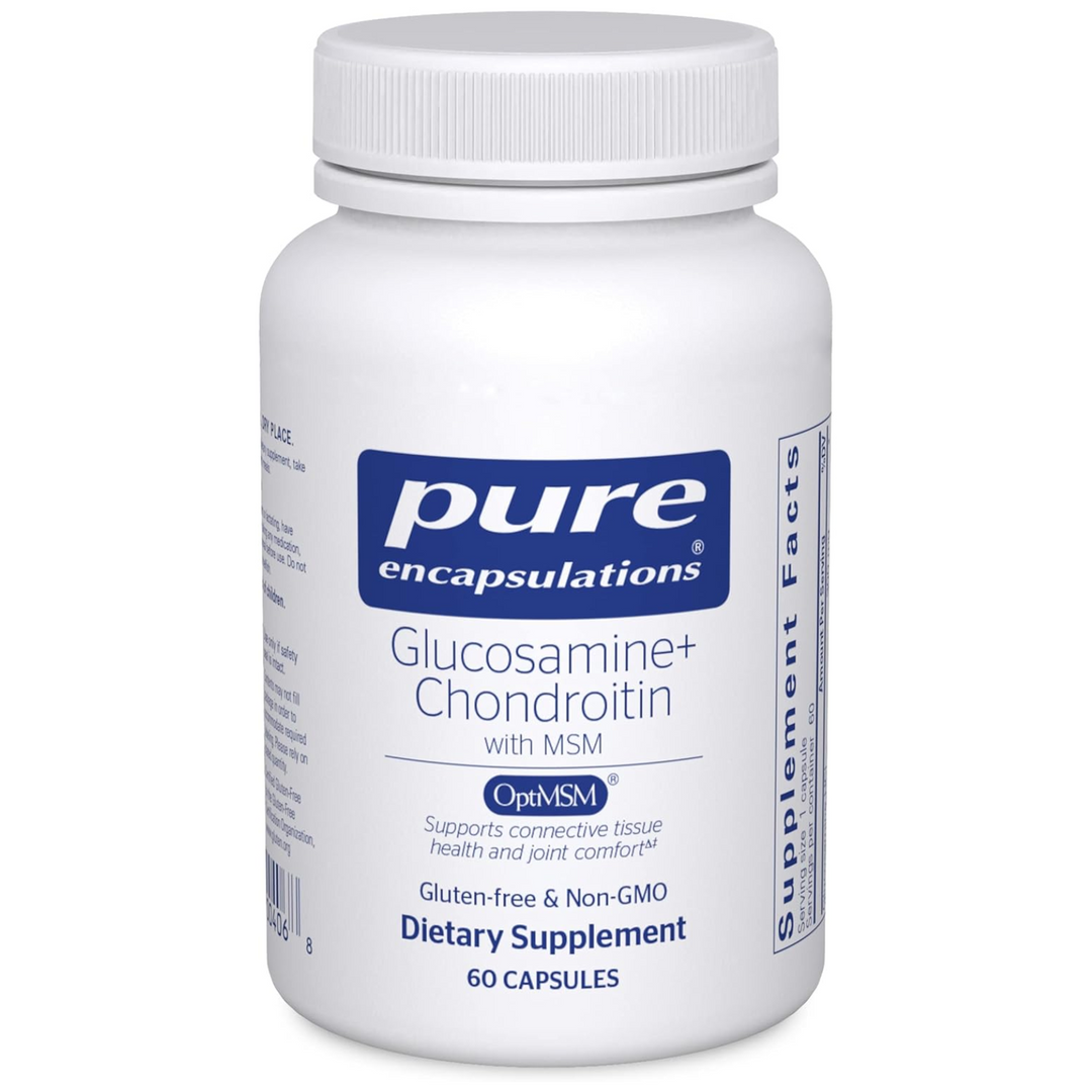 Pure Encapsulations Glucosamine Chondroitin MSM Joint Support Supplement 60 Caps