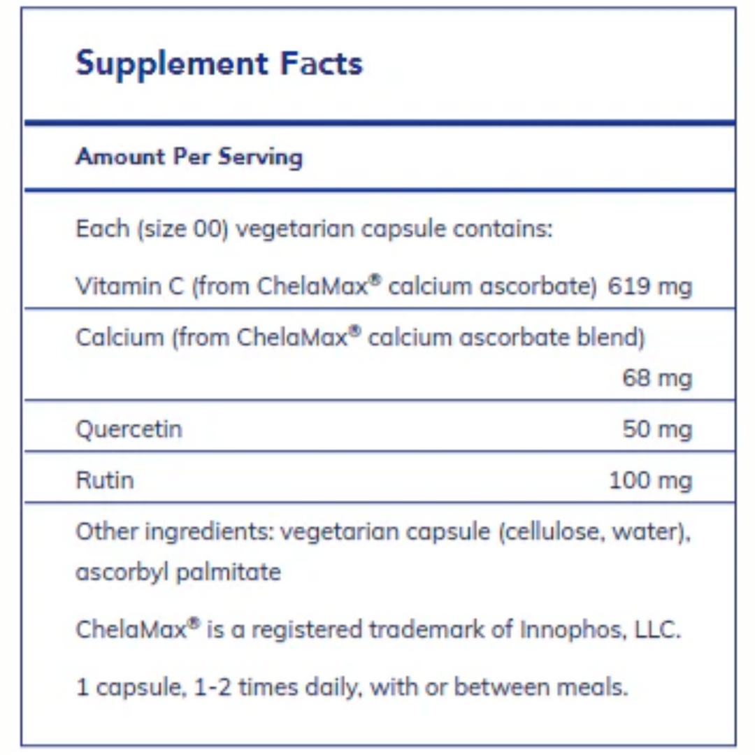Pure Encapsulations Essential-C And Flavonoids Support Vegan Formula 180 Caps