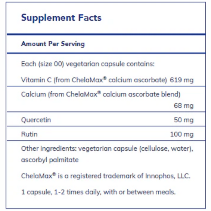 Pure Encapsulations Essential-C And Flavonoids Support Vegan Formula 180 Caps