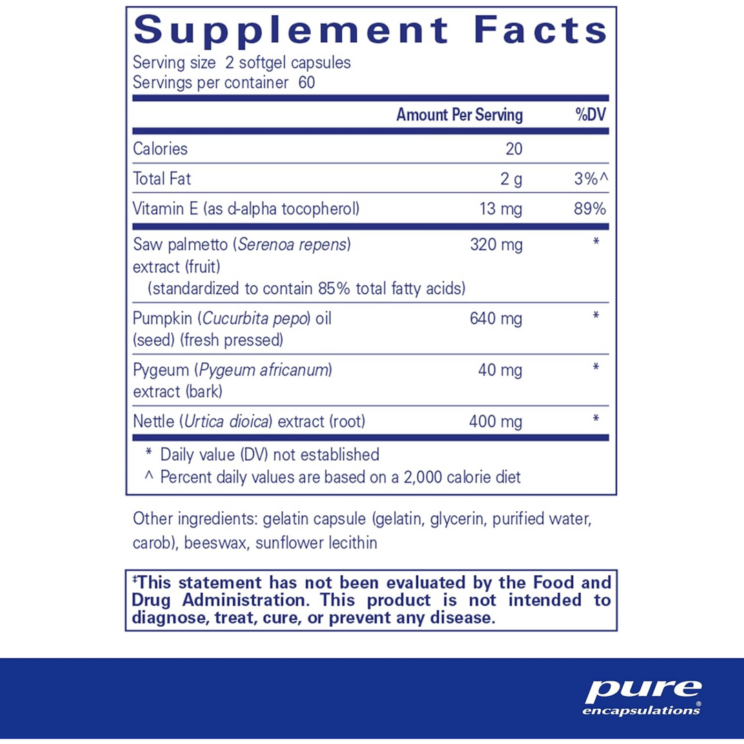 Pure Encapsulations Saw Palmetto Plus Prostate Support Supplement 120 Caps