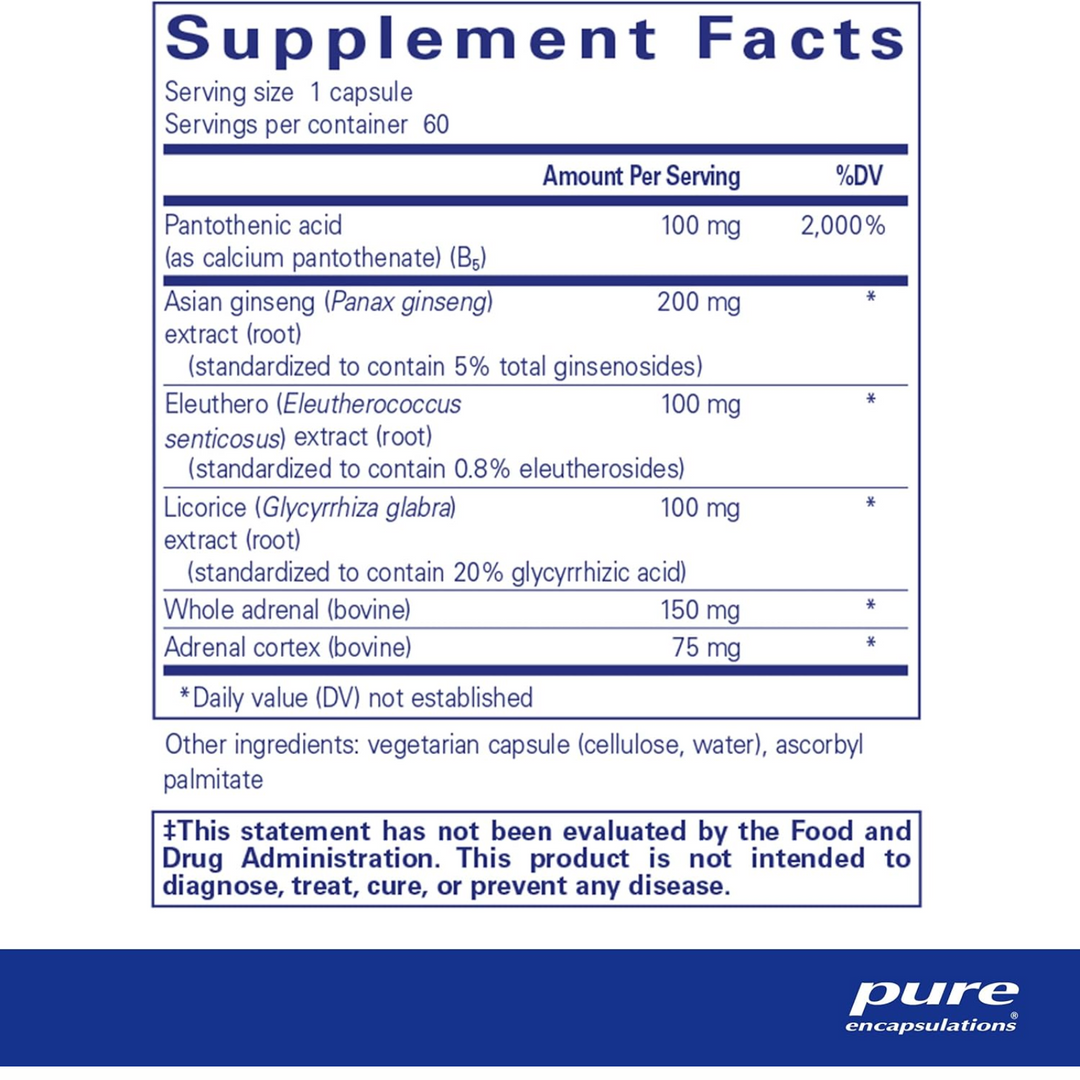 Pure Encapsulations ADR Formula Supports Immune Adrenal Function 60 Capsules
